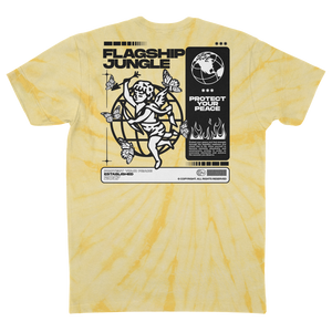 “Protect Your Peace” Yellow Tie-Dye T-Shirt