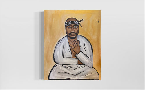 Tupac Buddha Original 24” x 30” Painting