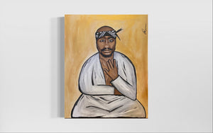 Tupac Buddha Original 24” x 30” Painting
