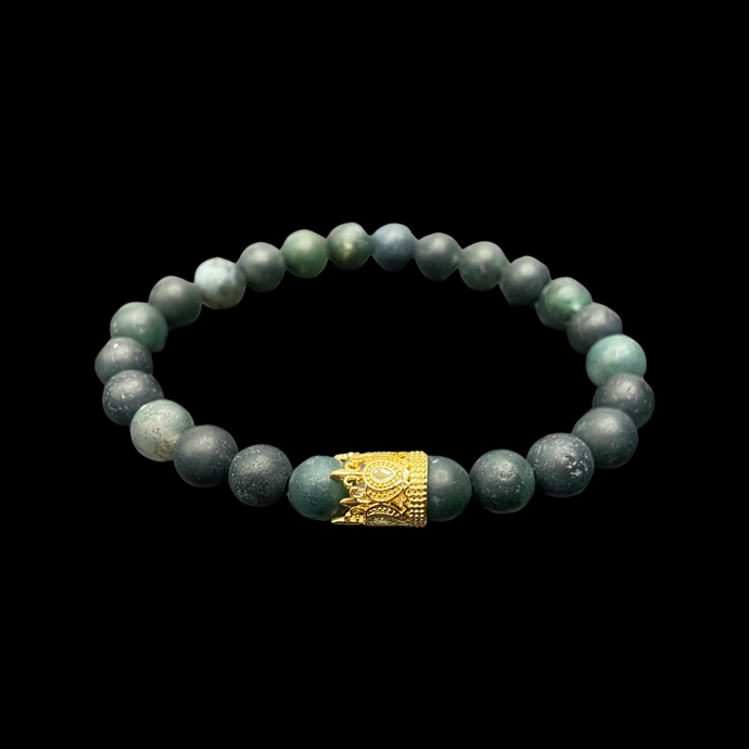 Pine Green “Crown” Bracelet